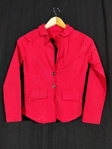 Red co-ord Jacket + skirt