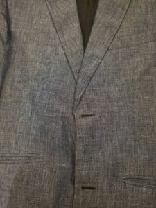 Men's Blue Linen Blazer
