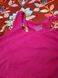 Pink Sports Bra