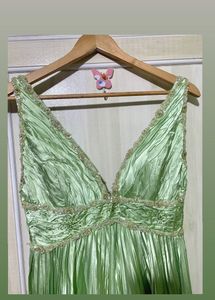 Apple Green Ethnic Gown