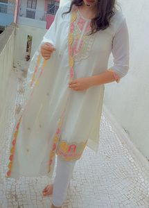 Off White Kurta Set