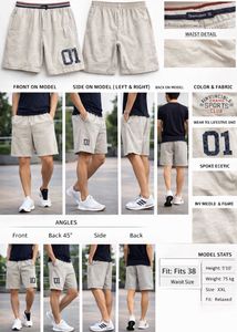 Teamspirit Casual Shorts with Number Detail