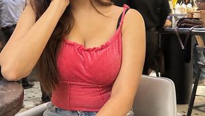 Pink Ruched Camisole Top