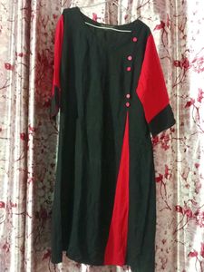Stylish Black &amp; Red Kurta