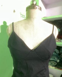 Black Spaghetti Strap Cami Top