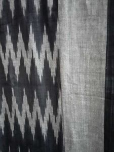 Stylish Black &amp; Grey Ikat Dupatta