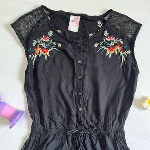 black jumpsuit/ swimwear