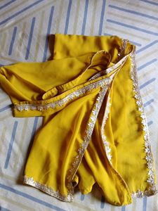 Stunning Yellow Embroidered sharara