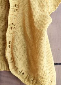 Sunny Yellow Knit Cropped Cardigan