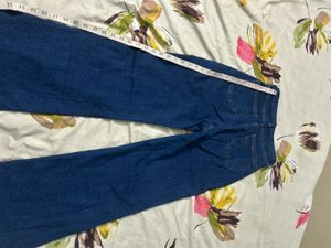 Classic Blue Denim Wide Leg Jeans