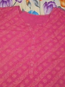 Pink Cotton Kurta