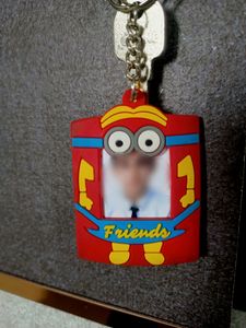 Photo Frame Rubber Keychain
