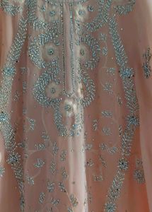 Peach Embroidered Kurta Set