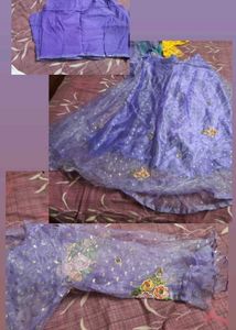Purple Floral Embellished Dress
