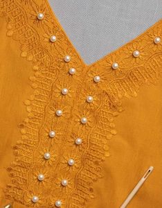 Mustard yellow peplum top for women