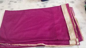 Magenta &amp; Gold Dupatta