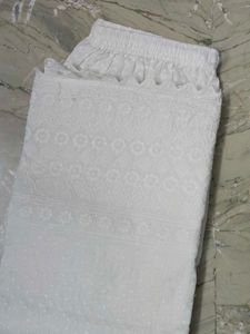 White Chikankari Palazzos