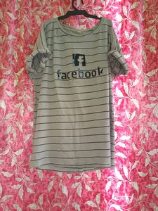 Facebook Striped Tee