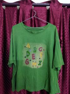 Green ABC Graphic T-Shirt