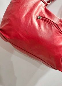 Chic Red Bow Shoulder Bag