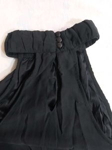 Chic Black Halter Neck Mini Dress