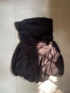 Black Strapless Mini Dress
