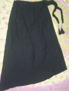 Black Wrap Around Skirt