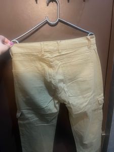 Wrogn  Beige Cargo Pants