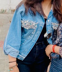 Embellished Denim Jacket(worn just once)
