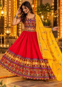 Vibrant Embroidered Lehenga Choli Set