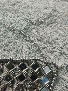 Oxidised Mirror Necklace