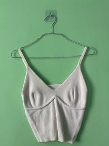 Cream Knit Cami Top