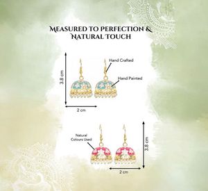 Handcrafted Jhumka Earrings Set of 3