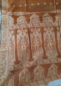 Coimbatore cotton silk with heavy thread pallu