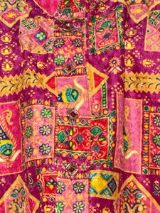 Vibrant Pink Ethnic Kurta Set with Dhoti Pants &amp; D