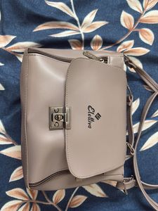 Elegant Taupe Crossbody Bag