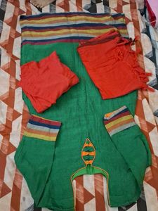 Green Kurta Set with Dupatta