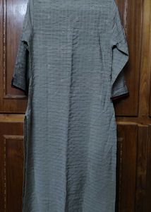Elegant Red &amp; Grey Kurta