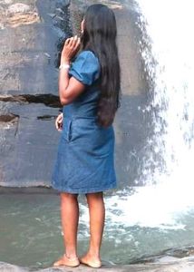 Denim Button-Down Dress