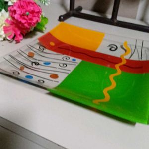 A Square Glass Plate