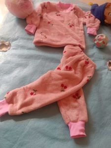 Cute Cherry Print Pajama Set