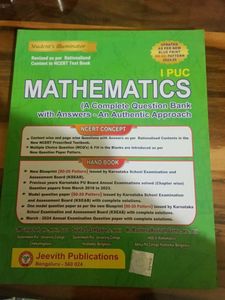 I PUC Mathematics, Biology and Chemistry Question