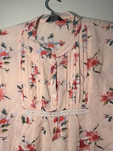floral print cute top