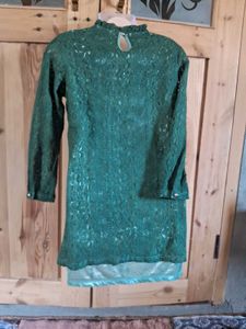 Elegant Green Lace Blouse