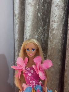 Vintage Barbie Doll in Floral Gown