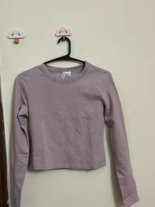 H&M Long Sleeve Cropped Top