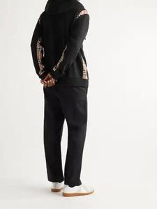 Burberry Hoodie with Plaid Detail