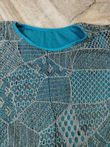 Boho Crochet Lace Overlay Top