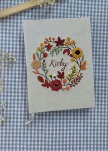 Hand Embroidered Book Cover