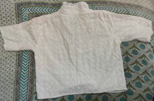 Chic White Broderie Anglaise Top